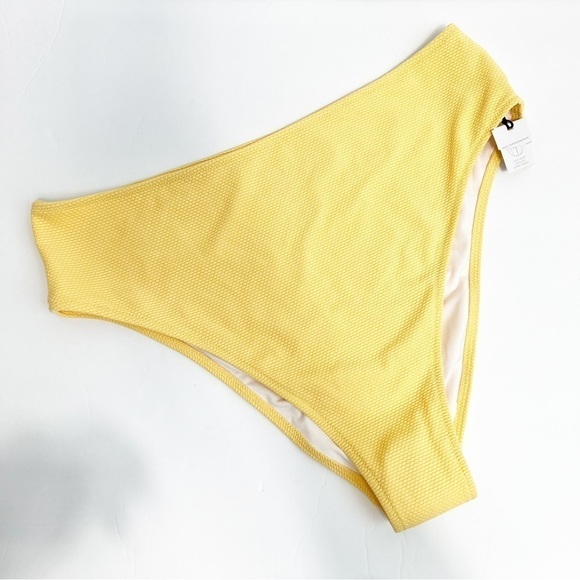 SHADE AND SHORE HIGH WAIST HIGH LEG EXTRA CHEEKYBIKINI BOTTOM LARGE NEW - Picture 1 of 5